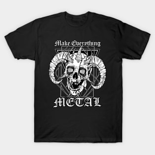 FACEBONES: Make Everything Metal T-Shirt